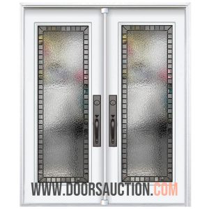 Steel Double Door Full Jardin White Toronto