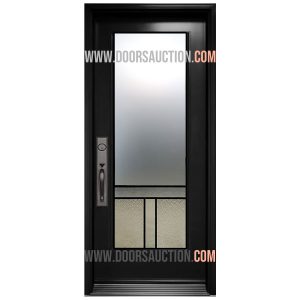 Steel Single Door Full Urban Light-4 Black Toronto