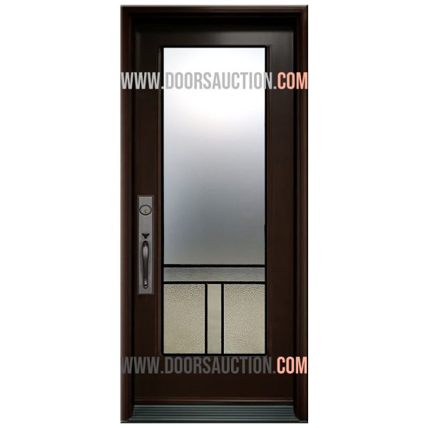 Steel Single Door Full Urban Light-4 Dark Brown Richmond Hill