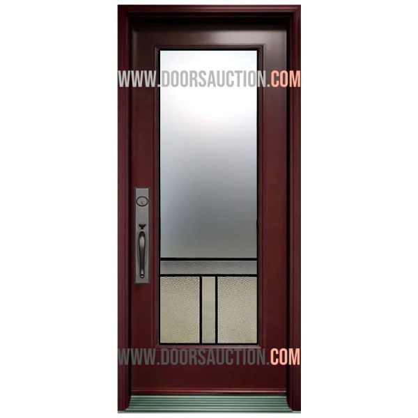 Steel Single Door Full Urban Light-4 Red Vaughan