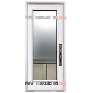 Steel Single Door Full Urban Light-4 White Markham