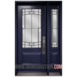 Steel Single Door One Sidelite Ashbourne 3 Quarter Blue Brampton