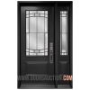 Steel Single Door One Sidelite Ashbourne 3 Quarter Dark Gray Toronto