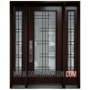 Single Steel Door 2 Sidelite Serenne Full glass Dark Brown Mississauga