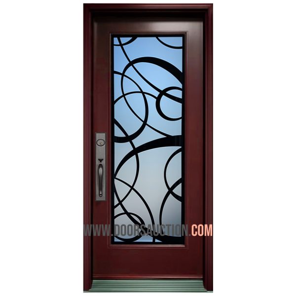 Steel Single Door Galaxy Burgundy Markham