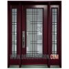 Steel Single Door with 2 Sidelite Serenne Burgundy Richmond Hill