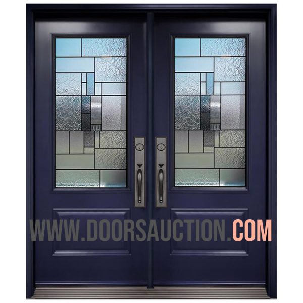 Steel Double Door 3 Quarters MACKAY Blue Richmond Hill