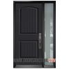 Single Door One Sidelites 2 panel Planked Camber Top Gray Richmond Hill