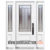 Single Steel Door 2 sidelites 3 Quarter Newcastle White Oakville