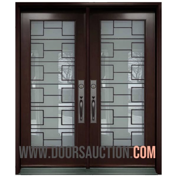 Steel Double Door Santa-Monica Dark Brown Brampton