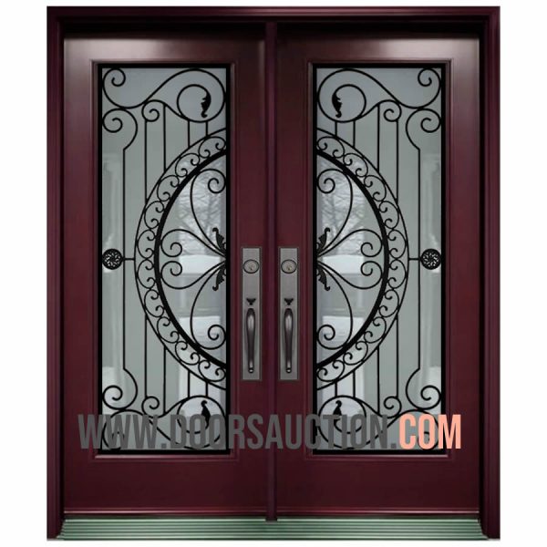 Steel Double Door Regent Burgundy Markham