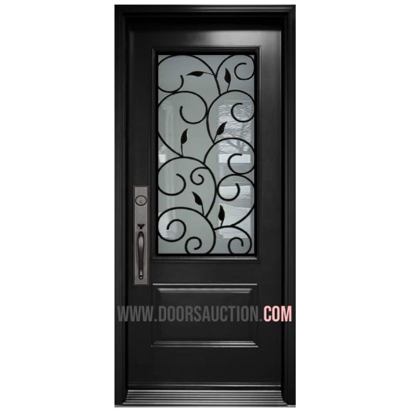 Steel Single Door 3 Quarters Catalina Black Richmond Hill