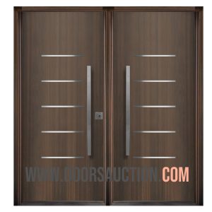 Venus Mahogany Fiberglass Double door - Dark Walnut Brampton