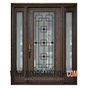 Fiberglass Single Door 2 Sidelites San Francisco Stained Toronto