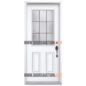 Single Steel Door- Lite Listral- Half White