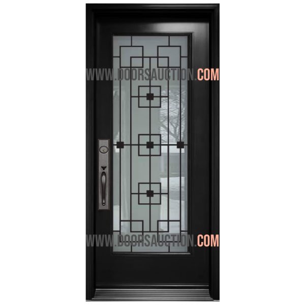 Steel Single Door Full San-Francisco Black Vaughan