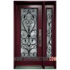 Steel Single Door One Sidelite Miliano Burgundy Markham