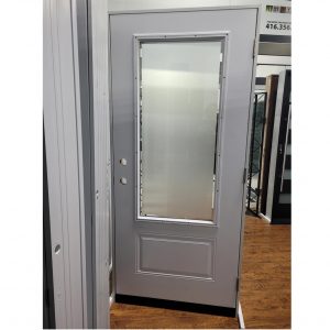 Steel Single Door with 22x48 frosted glass - Markham